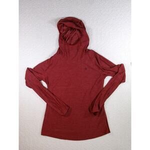ariat tek womens maroon medium hooded long sleeve top outdoors